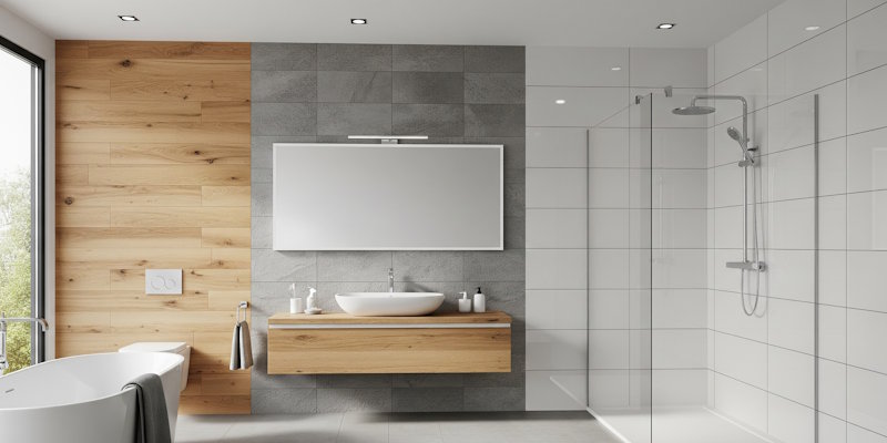 Illustration of laminate wall panels